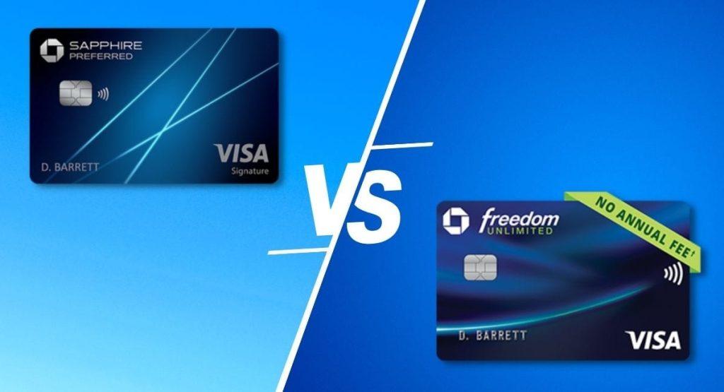 chase freedom unlimited vs sapphire preferred