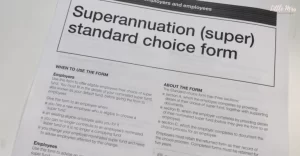 superannuation standard choice form